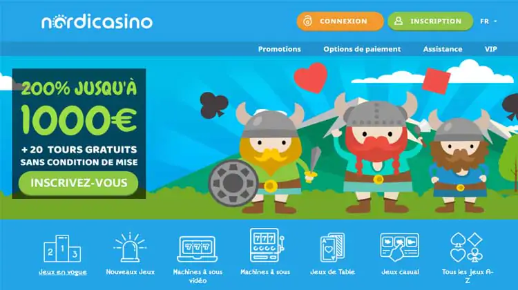 Interface Nordicasino